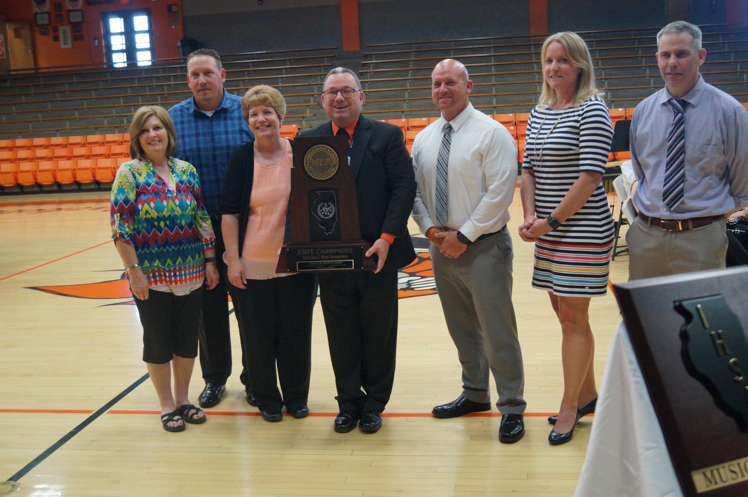 CHS musicians captured the IHSA Class C music title last spring and brought home the state championship trophy.