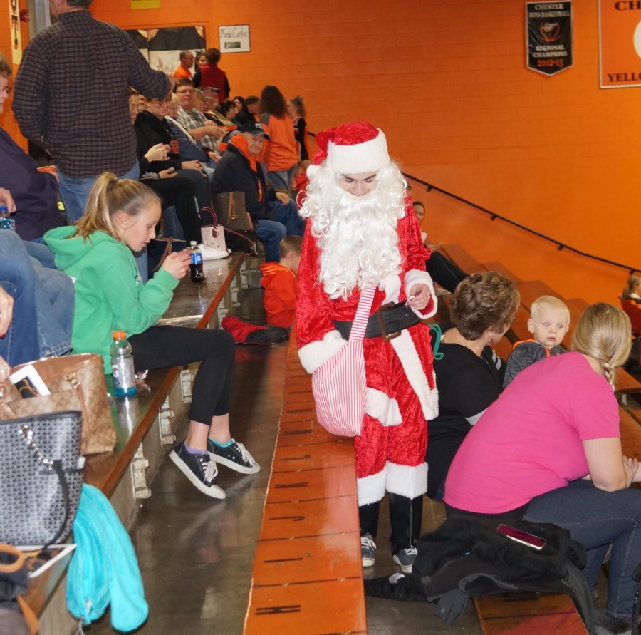 Santa made an appearance at Chesters win over Zeigler.