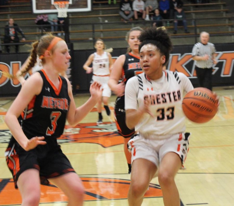 Destiny Williams scored 27 points in the win over Marissa-Coulterville.