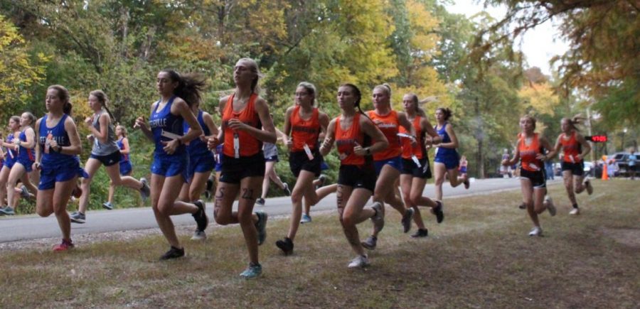 Chester girls held their last home meet at Randolph County Lake on Oct. 8.