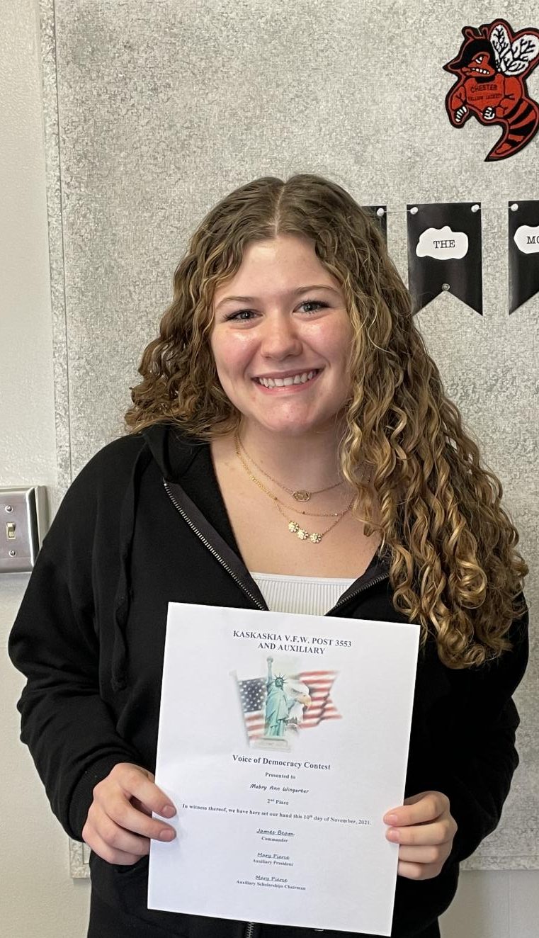 Wingerter 2nd in voice of democracy contest the sting