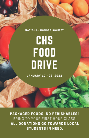 Food Drive During First-hour Classes