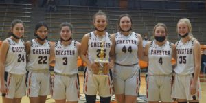 The Chester Lady Yellow Jackets took second in the Lady Jackets Mid-Winter Classic.