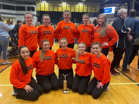 The Chester High School Dance Team took second at the IDTA Regional competition at Marion.