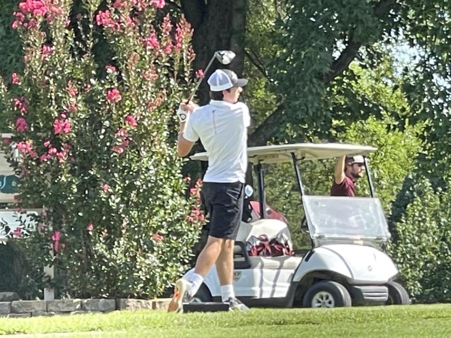 Aiden Blechle shot a 44 in the home match Aug. 18.