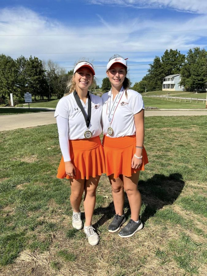Camryn Luthy was fourth and Aubrie Medford first at the Cahokia Conference Girls Golf Tournament.