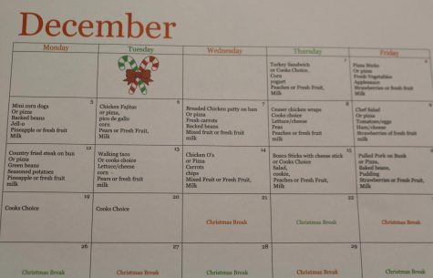 December menus