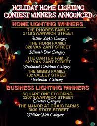 Holiday Home Lighting Contest Winners