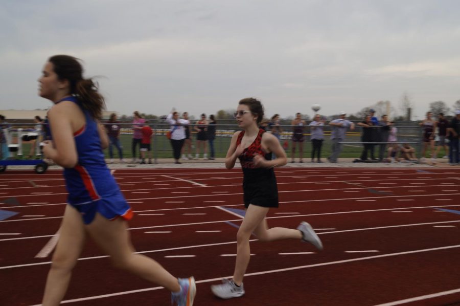 Cailey Bainter was fifth in the 100.