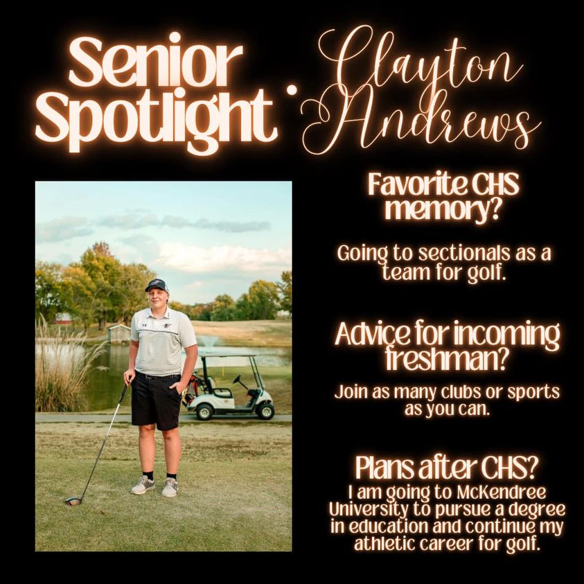 Senior Spotlight - Clayton Andrews
