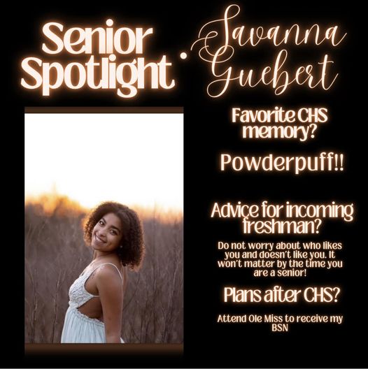 Senior Spotlight - Savanna Guebert