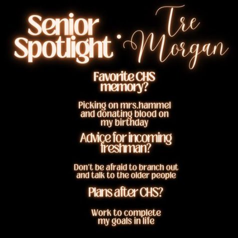 Senior Spotlight -- Tre Morgan