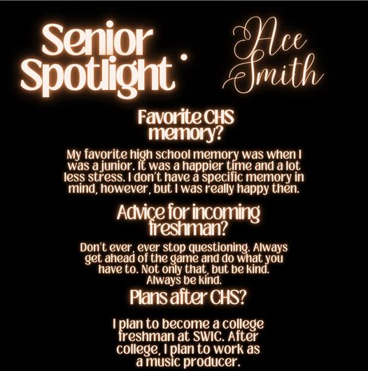 Senior Spotlight -- Ace Smith