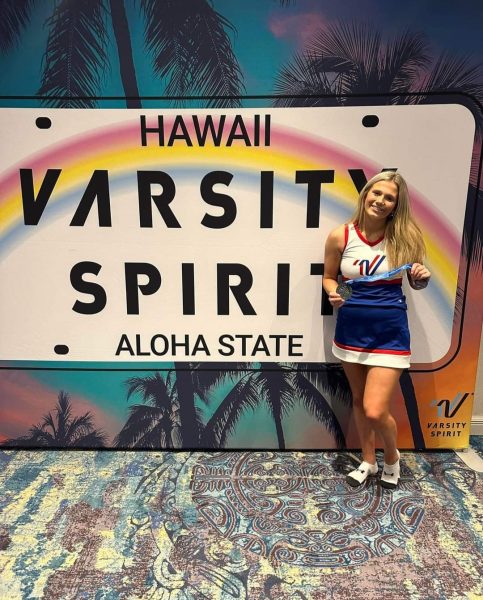 Senior Cheerleader Bethany Baughman earns Hawaii Trip