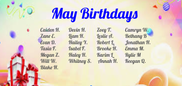 May Birthdays