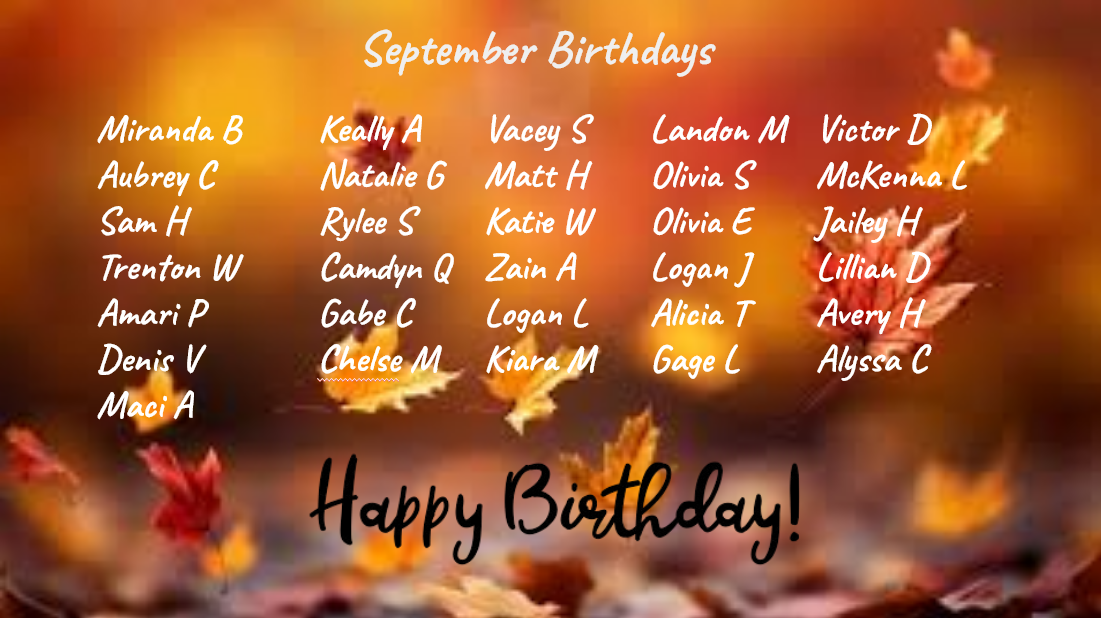 September Birthdays