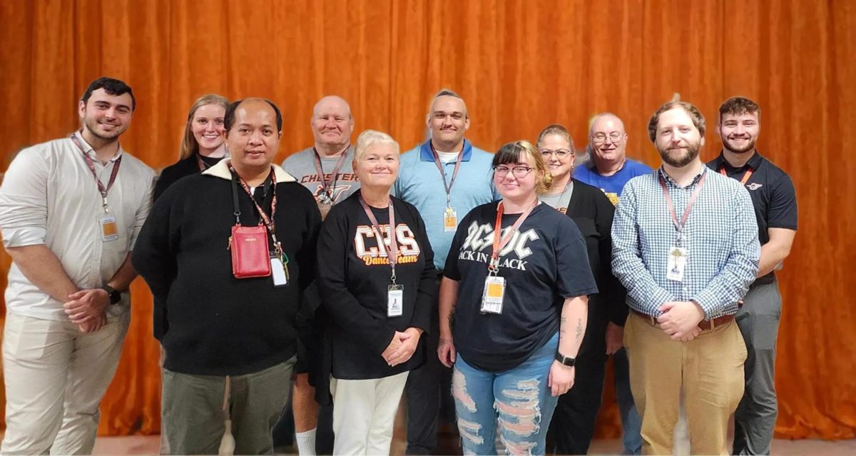 Front Row - Mr. Adair, Mrs. Diemert, Ms. Choate, Mr. Arnel
Back Row: Mr. Dinc, Ms Vahling, Mr. Lochhead, Mr. Carpenter, Ms. Chandler, Mr. Wiegand, Mr. Seiber (Not Pictured: Mrs. Clendenin, Ms. Ketterer) 