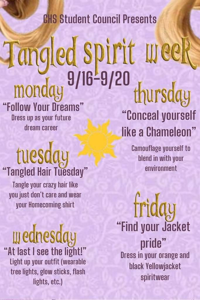 Tangled Spirit Week