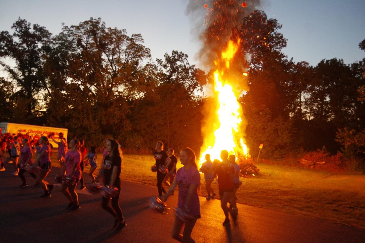 Dance Team In front of the Bon Fire