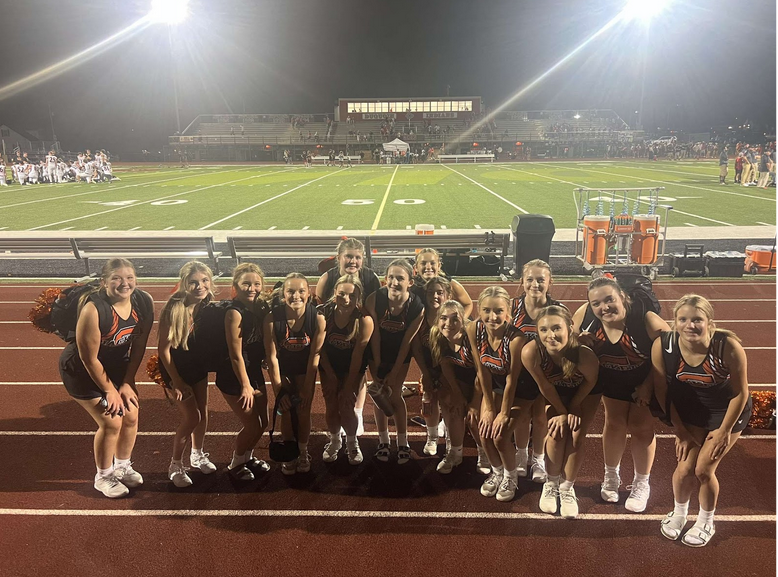 Pictured is Mackenzie Studt, Vacey Shields, Callie Davis, Elaina Lutman, Camryn Wolff, Elizabeth Dickneite, Brooke Howie, Caitlyn Hargis, Ashlynn Addison, Kaylin Jany, Kourtney House, Olivia Sellers, Peyton Cole, Natalie Guetersloth, and Addy Jany!