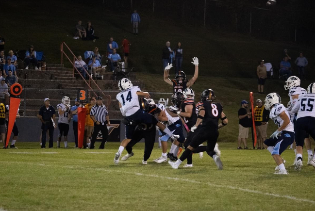 Jackets Swarm the Panther Quarterback 