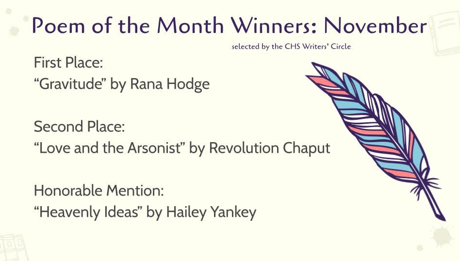 Poem of the Month Winners for November