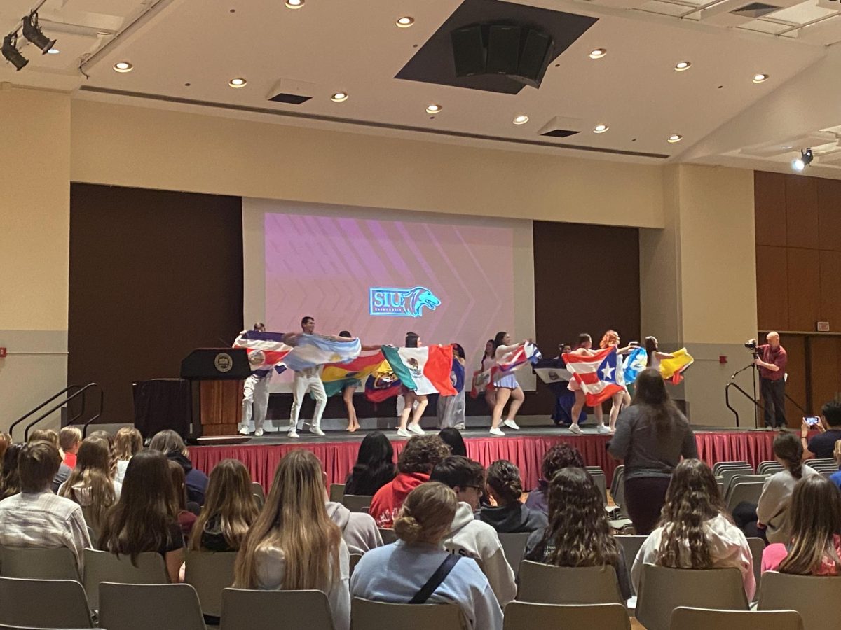 One of the many dances that was shown to celebrate all of the different Spanish-speaking countries