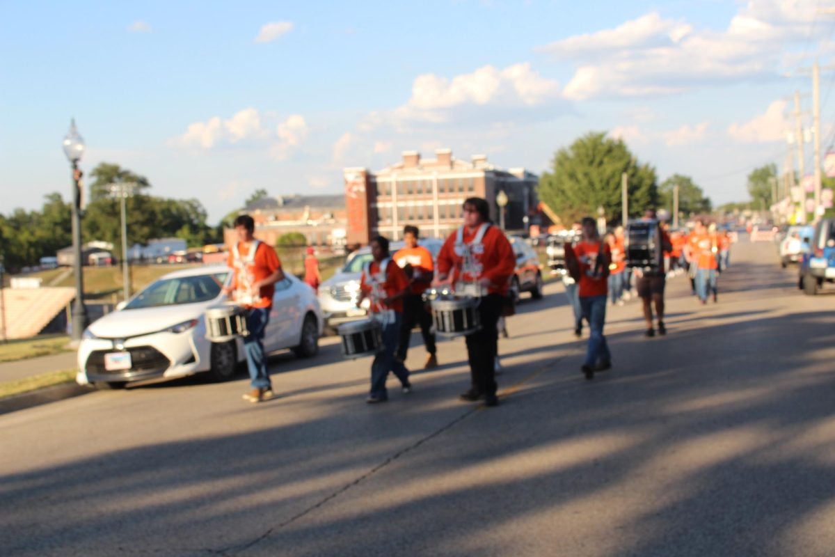 CHS Band tailgating before the game