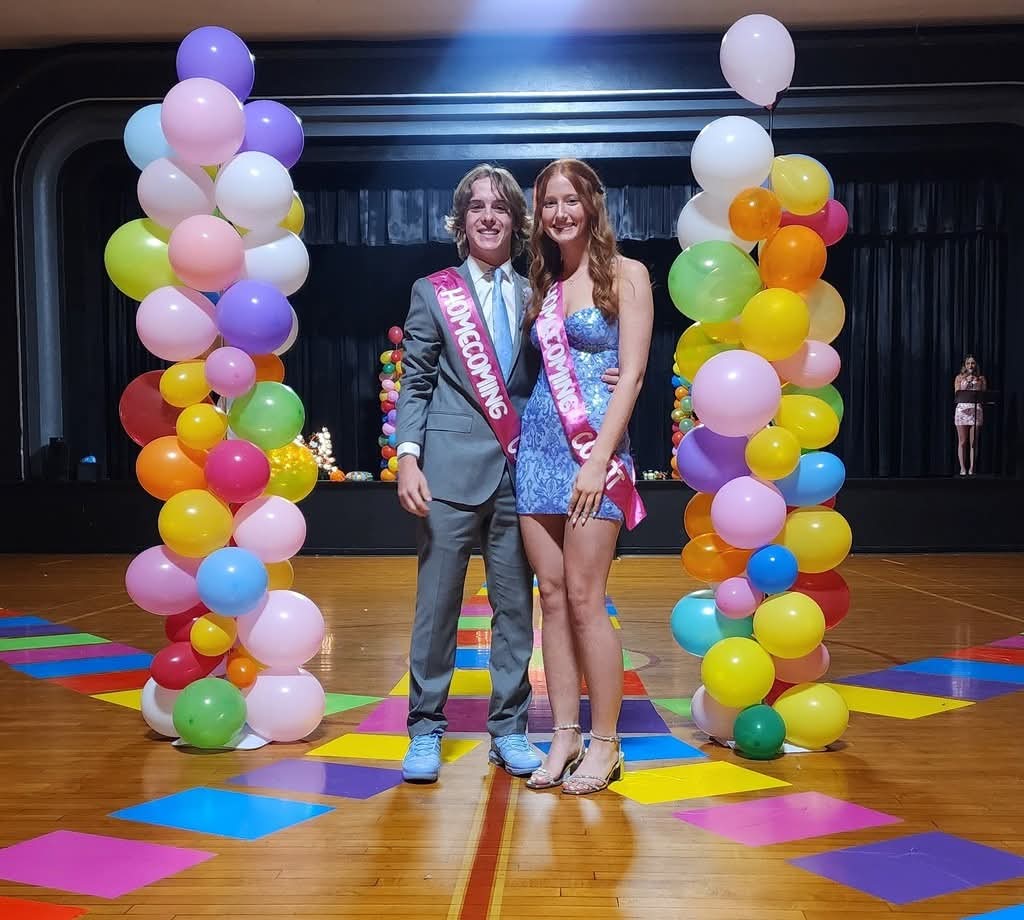 Aubrey Colvis with her escort Zane Eggemeyer