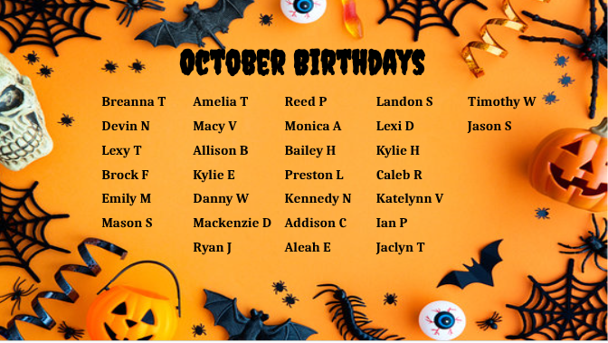 October Birthdays