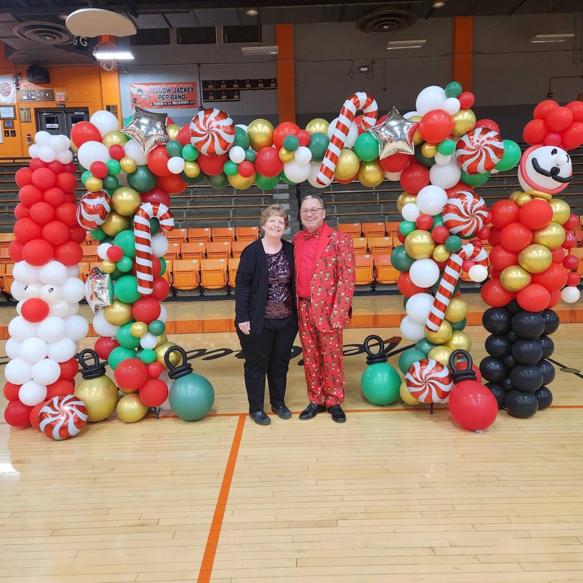 Mr. & Mrs. Colonel finishing up their last high school Christmas concert. 