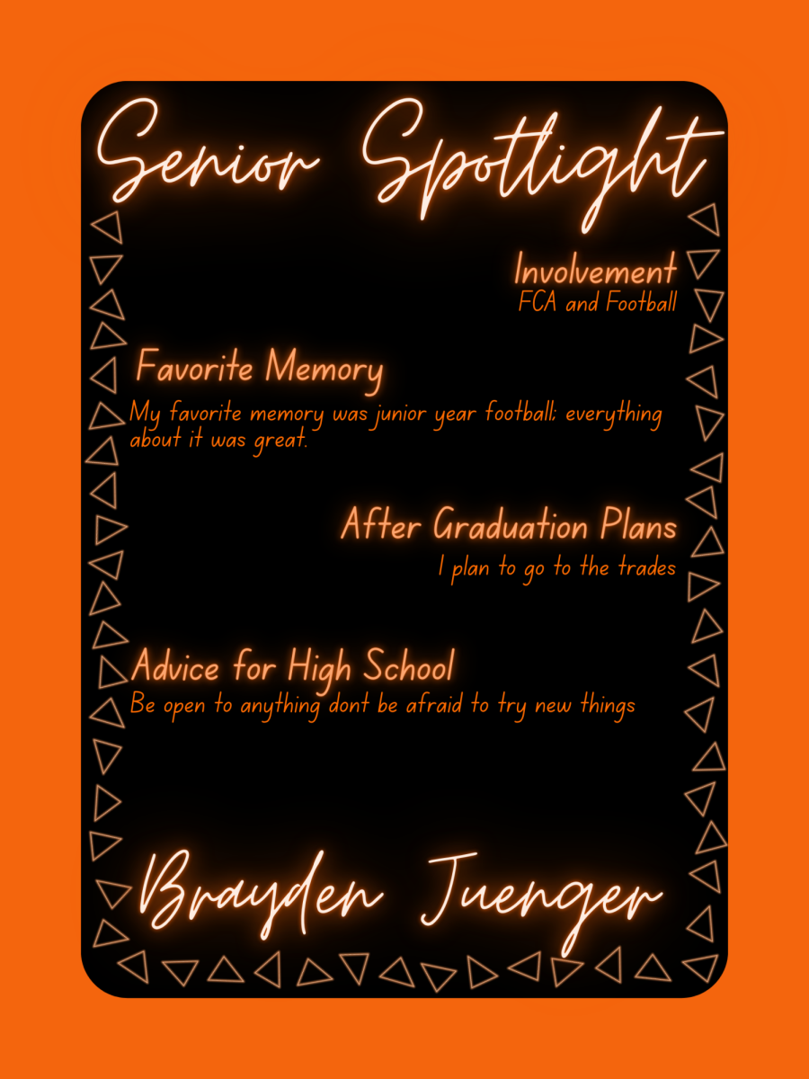 Senior Spotlight - Brayden Juenger