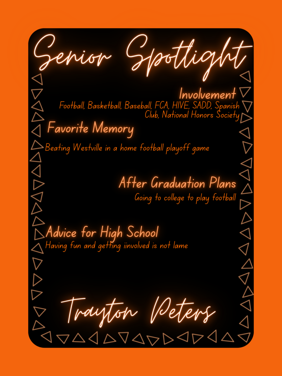 Senior Spotlight - Trayton Peters