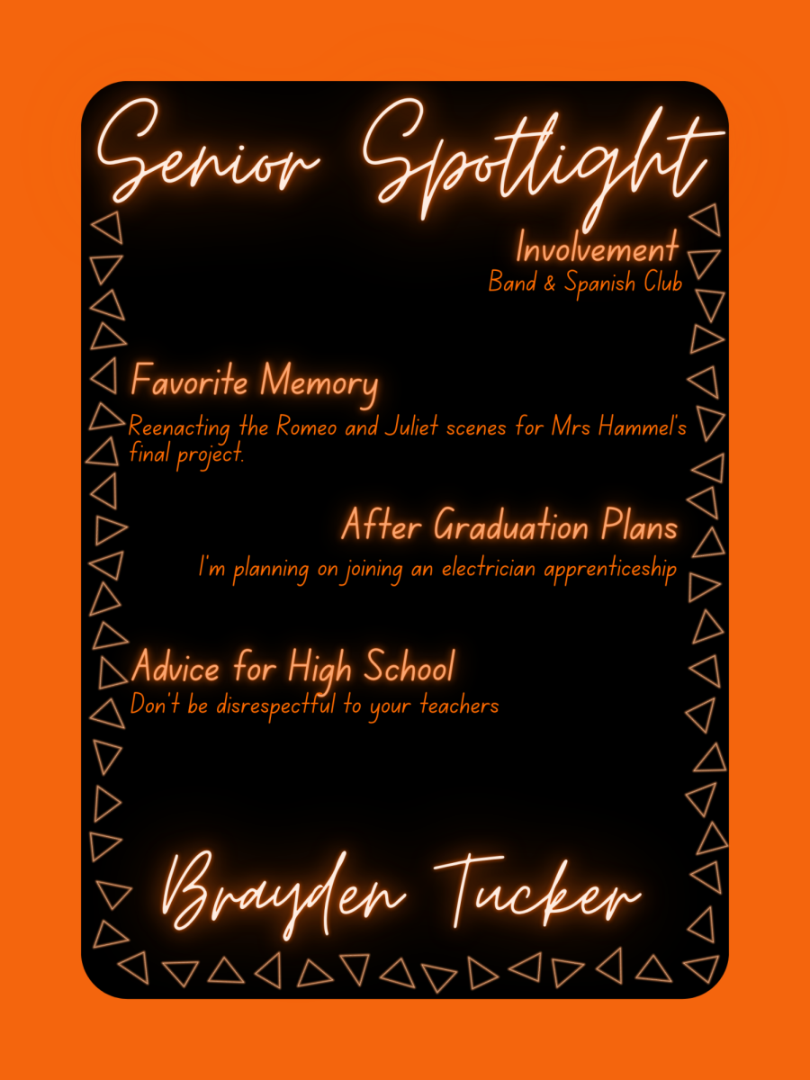 Senior Spotlight - Brayden Tucker