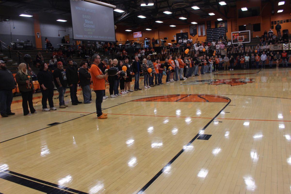 Senior Band Members and Parents