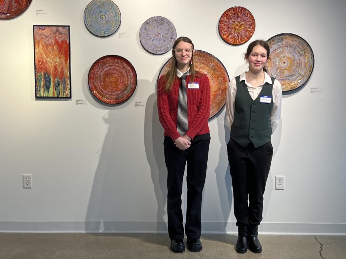 Revolution Chaput (Chester High School) and Rebakah Kreighbaum (Freeburg Community High School) representing the Southern Illinois region in the State Competition in Springfield. 