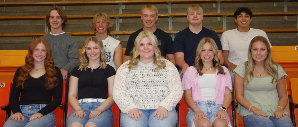 The Chester High School 2026 Prom Court includes (Front Row, Left to Right): Aubrey Colvis, Junior Princess Candidate; Annah Helvey-Ahring, Senior Queen Candidate; Addison Gottschammer, Senior Queen Candidate; Camryn Wolff, Senior Queen Candidate; and Aleah Eggemeyer, Junior Princess Candidate. (Back Row, Left to Right): Zane Eggemeyer, Junior Prince Candidate; Isaac Sims, Senior King Candidate; Ethan Colvis, Senior King Candidate; Brayden Juenger, Senior King Candidate; and Karim Landeros, Junior Prince Candidate.