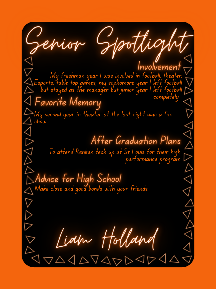 Senior Spotlight - Liam Holland